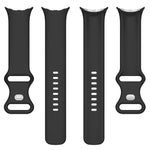 純色蝴蝶扣矽膠錶帶，尺寸：S，適用於 Google Pixel Watch 4 / Watch 3 45mm