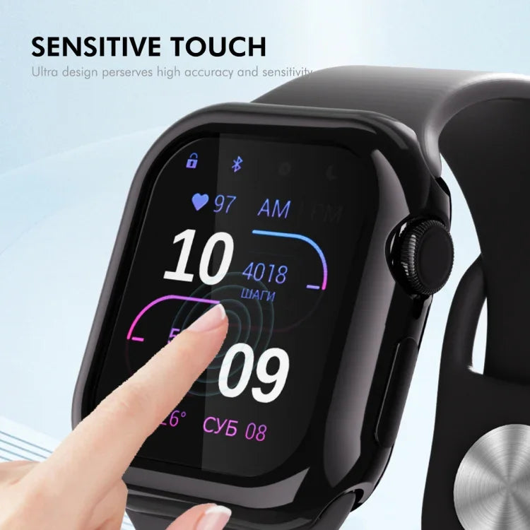 ENKAY Hat-Prince 電鍍軟質 TPU 保護殼附螢幕保護膜，適用於 Apple Watch Series 11 / 10 46mm，適用於 Apple Watch Series 11 / 10 42mm