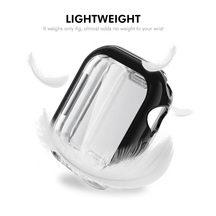 ENKAY Hat-Prince 電鍍軟質 TPU 保護殼附螢幕保護膜，適用於 Apple Watch Series 11 / 10 46mm，適用於 Apple Watch Series 11 / 10 42mm