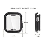 ENKAY Hat-Prince 電鍍軟質 TPU 保護殼附螢幕保護膜，適用於 Apple Watch Series 11 / 10 46mm，適用於 Apple Watch Series 11 / 10 42mm
