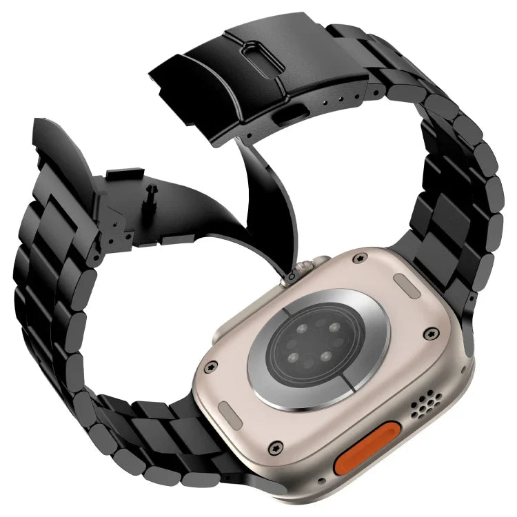 三珠鈦合金金屬錶帶，適用於 Apple Watch Series 10 46mm，適用於 Apple Watch Series 10 42mm，適用於 Apple Watch SE 2023 44mm，適用於 Apple Watch SE 2023 40mm，適用於 Apple Watch Ultra 2 49mm，適用於 Apple Watch Series 9 45mm
