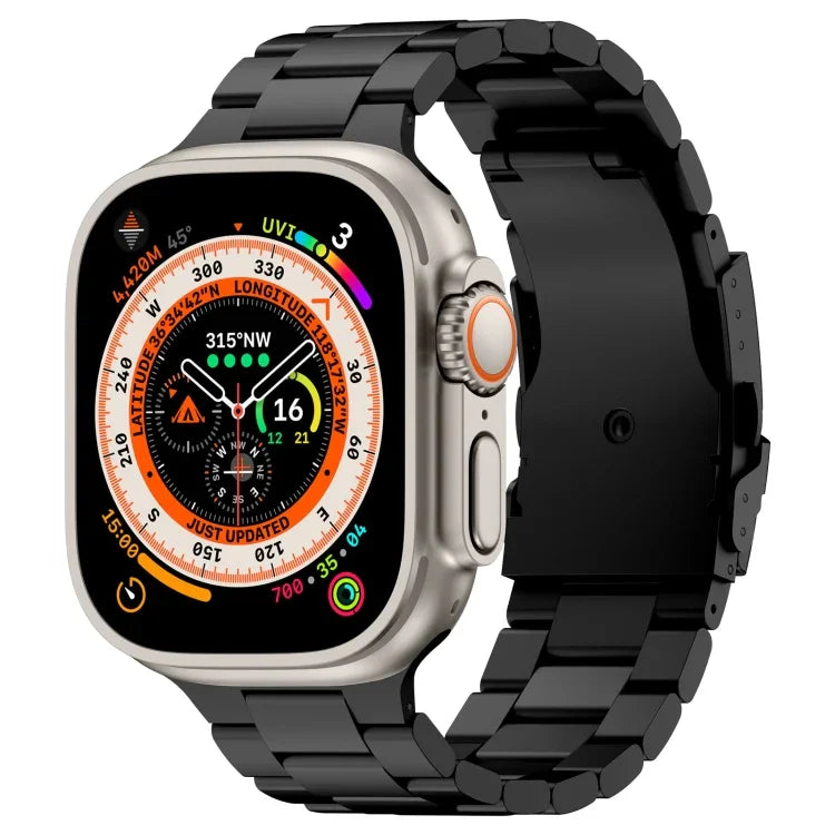 三珠鈦合金金屬錶帶，適用於 Apple Watch Series 10 46mm，適用於 Apple Watch Series 10 42mm，適用於 Apple Watch SE 2023 44mm，適用於 Apple Watch SE 2023 40mm，適用於 Apple Watch Ultra 2 49mm，適用於 Apple Watch Series 9 45mm
