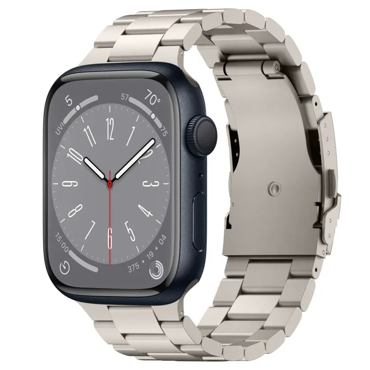 三珠鈦合金金屬錶帶，適用於 Apple Watch Series 10 46mm，適用於 Apple Watch Series 10 42mm，適用於 Apple Watch SE 2023 44mm，適用於 Apple Watch SE 2023 40mm，適用於 Apple Watch Ultra 2 49mm，適用於 Apple Watch Series 9 45mm