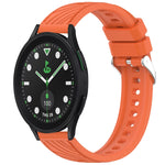 Stripe Texture Silicone 20mm Watch Band, For Samsung Galaxy Watch 6 44mm, For Samsung Galaxy Watch 6 40mm, For Samsung Galaxy Watch 6 Classic 43mm, For Samsung Galaxy Watch5 Pro Golf Edition