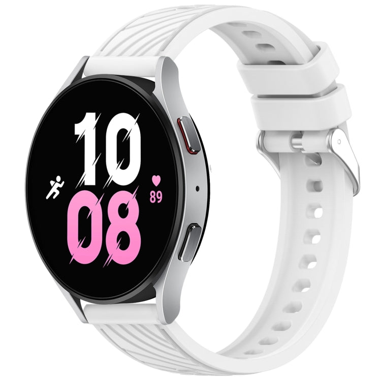 Stripe Texture Silicone 20mm Watch Band, For Samsung Galaxy Watch5 Golf Edition, For Samsung Galaxy Watch 5  44mm, For Samsung Galaxy Watch 5 Pro  45mm, For Samsung Galaxy Watch 5  40mm