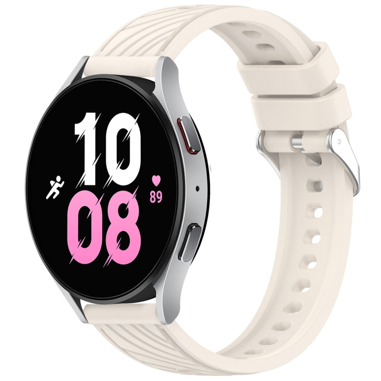 Stripe Texture Silicone 20mm Watch Band, For Samsung Galaxy Watch5 Golf Edition, For Samsung Galaxy Watch 5  44mm, For Samsung Galaxy Watch 5 Pro  45mm, For Samsung Galaxy Watch 5  40mm