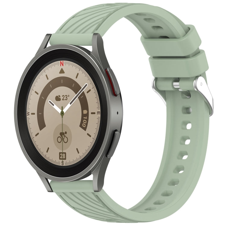 Stripe Texture Silicone 20mm Watch Band, For Samsung Galaxy Watch5 Golf Edition, For Samsung Galaxy Watch 5  44mm, For Samsung Galaxy Watch 5 Pro  45mm, For Samsung Galaxy Watch 5  40mm
