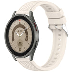 Stripe Texture Silicone 20mm Watch Band, For Samsung Galaxy Watch5 Golf Edition, For Samsung Galaxy Watch 5  44mm, For Samsung Galaxy Watch 5 Pro  45mm, For Samsung Galaxy Watch 5  40mm