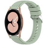 Stripe Texture Silicone 20mm Watch Band, For Samsung Galaxy Watch 4 44mm, For Samsung Galaxy Watch 4 40mm, For Samsung  Galaxy Watch 4 Classic 46mm, For Samsung  Galaxy Watch 4 Classic 42mm