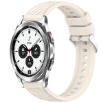 Stripe Texture Silicone 20mm Watch Band, For Samsung Galaxy Watch 4 44mm, For Samsung Galaxy Watch 4 40mm, For Samsung  Galaxy Watch 4 Classic 46mm, For Samsung  Galaxy Watch 4 Classic 42mm