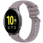 條紋紋理矽膠 20mm 錶帶，適用 Samsung Galaxy Watch Active2 44mm，適用 Samsung Galaxy Watch Active2 40mm
