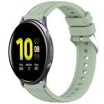 條紋紋理矽膠 20mm 錶帶，適用 Samsung Galaxy Watch Active2 44mm，適用 Samsung Galaxy Watch Active2 40mm