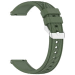 條紋紋理矽膠 20mm 錶帶，適用 Samsung Galaxy Watch Active2 44mm，適用 Samsung Galaxy Watch Active2 40mm