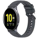 條紋紋理矽膠 20mm 錶帶，適用 Samsung Galaxy Watch Active2 44mm，適用 Samsung Galaxy Watch Active2 40mm