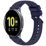 條紋紋理矽膠 20mm 錶帶，適用 Samsung Galaxy Watch Active2 44mm，適用 Samsung Galaxy Watch Active2 40mm