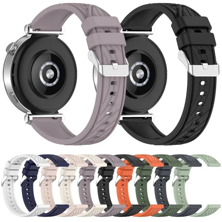 條紋紋理矽膠 20mm 錶帶，適用 Samsung Galaxy Watch Active2 44mm，適用 Samsung Galaxy Watch Active2 40mm
