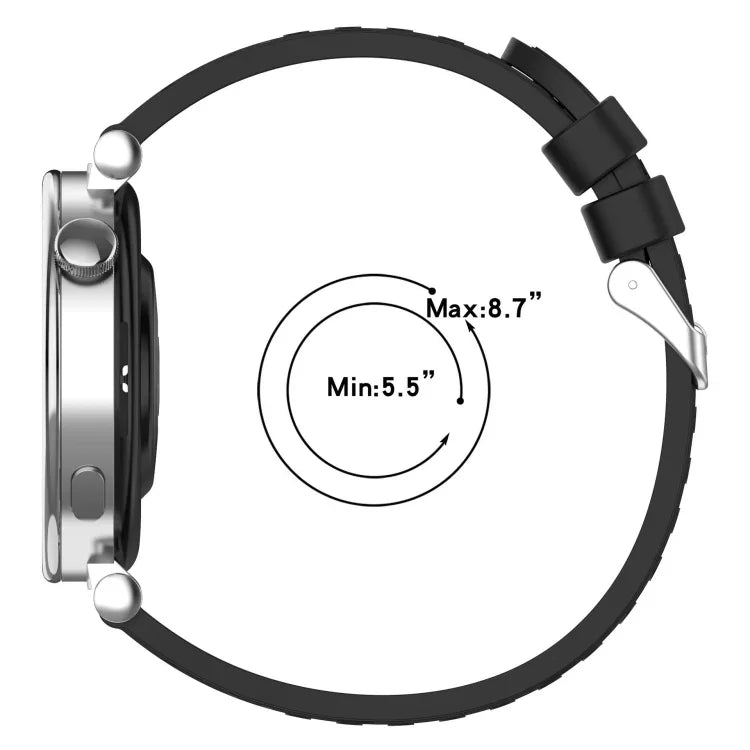條紋紋理矽膠 20mm 錶帶，適用 Samsung Galaxy Watch Active2 44mm，適用 Samsung Galaxy Watch Active2 40mm