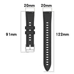條紋紋理矽膠 20mm 錶帶，適用 Samsung Galaxy Watch Active2 44mm，適用 Samsung Galaxy Watch Active2 40mm