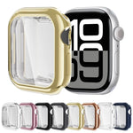 全覆蓋 TPU 電鍍錶殼，適用於 Apple Watch Series 11 / 10 46mm，適用於 Apple Watch Series 11 / 10 42mm
