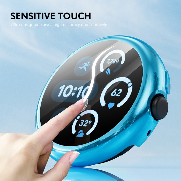 ENKAY Hat-Prince 全覆蓋電鍍軟 TPU 保護殼，帶螢幕保護，適用於 Google Pixel Watch 3 41mm
