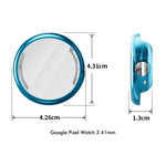 ENKAY Hat-Prince 全覆蓋電鍍軟 TPU 保護殼，帶螢幕保護，適用於 Google Pixel Watch 3 41mm