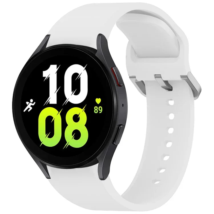 純色彩色扣環快拆矽膠錶帶，適用於Samsung Galaxy Watch 5 40 / 44mm，適用於Samsung Galaxy Watch 5 Pro，適用於Samsung Galaxy Watch 4 40 / 44mm，適用於Samsung Galaxy Watch 4 Classic 46 / 42mm
