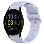 波浪紋紋理縫線快拆矽膠錶帶，適用於 Samsung Galaxy Watch FE 40mm、Samsung Galaxy Watch 7 44mm、Samsung Galaxy Watch 7 40mm、Samsung Galaxy Watch 6 Classic 47mm