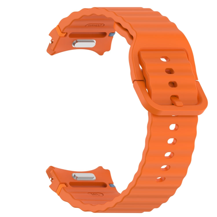 波浪紋紋理縫線快拆矽膠錶帶，適用於 Samsung Galaxy Watch 5 高爾夫版、Samsung Galaxy Watch 5 44mm、Samsung Galaxy Watch 5 Pro 45mm、Samsung Galaxy Watch 5 40mm