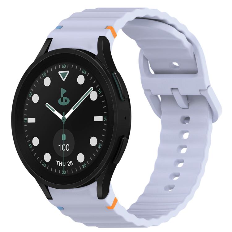 波浪紋紋理縫線快拆矽膠錶帶，適用於 Samsung Galaxy Watch 5 高爾夫版、Samsung Galaxy Watch 5 44mm、Samsung Galaxy Watch 5 Pro 45mm、Samsung Galaxy Watch 5 40mm