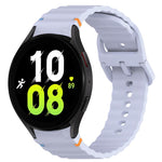 波浪紋紋理縫線快拆矽膠錶帶，適用於 Samsung Galaxy Watch 5 高爾夫版、Samsung Galaxy Watch 5 44mm、Samsung Galaxy Watch 5 Pro 45mm、Samsung Galaxy Watch 5 40mm