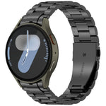 三珠按鈕快拆金屬錶帶，適用於 Samsung Galaxy Watch FE 40mm，適用於 Samsung Galaxy Watch 7 40 / 44mm，適用於 Samsung Galaxy Watch 6 Classic 43 / 47mm，適用於 Samsung Galaxy Watch 6 40 / 44mm，適用於 Samsung Galaxy Watch 5 40 / 44mm