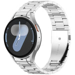 三珠按鈕快拆金屬錶帶，適用於 Samsung Galaxy Watch FE 40mm，適用於 Samsung Galaxy Watch 7 40 / 44mm，適用於 Samsung Galaxy Watch 6 Classic 43 / 47mm，適用於 Samsung Galaxy Watch 6 40 / 44mm，適用於 Samsung Galaxy Watch 5 40 / 44mm