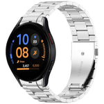 三珠按鈕快拆金屬錶帶，適用於 Samsung Galaxy Watch FE 40mm，適用於 Samsung Galaxy Watch 7 40 / 44mm，適用於 Samsung Galaxy Watch 6 Classic 43 / 47mm，適用於 Samsung Galaxy Watch 6 40 / 44mm，適用於 Samsung Galaxy Watch 5 40 / 44mm