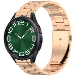 三珠按鈕快拆金屬錶帶，適用於 Samsung Galaxy Watch FE 40mm，適用於 Samsung Galaxy Watch 7 40 / 44mm，適用於 Samsung Galaxy Watch 6 Classic 43 / 47mm，適用於 Samsung Galaxy Watch 6 40 / 44mm，適用於 Samsung Galaxy Watch 5 40 / 44mm
