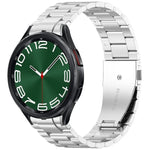 三珠按鈕快拆金屬錶帶，適用於 Samsung Galaxy Watch FE 40mm，適用於 Samsung Galaxy Watch 7 40 / 44mm，適用於 Samsung Galaxy Watch 6 Classic 43 / 47mm，適用於 Samsung Galaxy Watch 6 40 / 44mm，適用於 Samsung Galaxy Watch 5 40 / 44mm