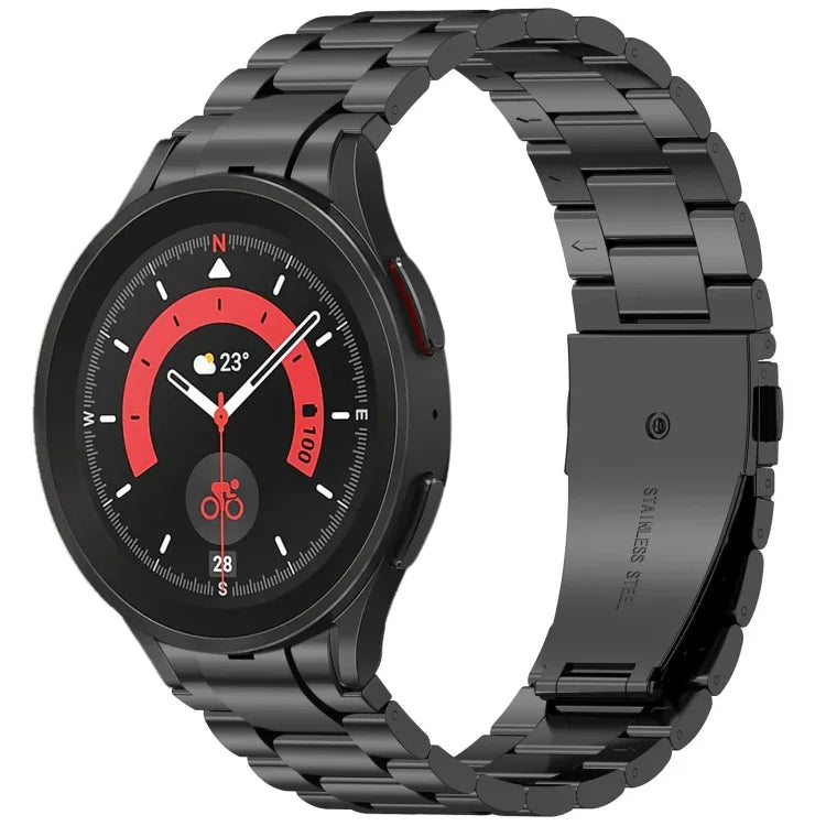 三珠按鈕快拆金屬錶帶，適用於 Samsung Galaxy Watch FE 40mm，適用於 Samsung Galaxy Watch 7 40 / 44mm，適用於 Samsung Galaxy Watch 6 Classic 43 / 47mm，適用於 Samsung Galaxy Watch 6 40 / 44mm，適用於 Samsung Galaxy Watch 5 40 / 44mm
