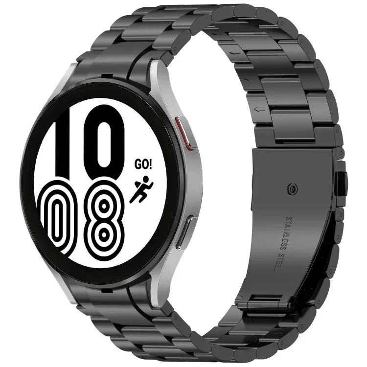 三珠按鈕快拆金屬錶帶，適用於 Samsung Galaxy Watch FE 40mm，適用於 Samsung Galaxy Watch 7 40 / 44mm，適用於 Samsung Galaxy Watch 6 Classic 43 / 47mm，適用於 Samsung Galaxy Watch 6 40 / 44mm，適用於 Samsung Galaxy Watch 5 40 / 44mm