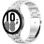 三珠按鈕快拆金屬錶帶，適用於 Samsung Galaxy Watch FE 40mm，適用於 Samsung Galaxy Watch 7 40 / 44mm，適用於 Samsung Galaxy Watch 6 Classic 43 / 47mm，適用於 Samsung Galaxy Watch 6 40 / 44mm，適用於 Samsung Galaxy Watch 5 40 / 44mm