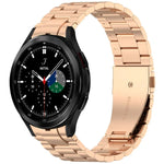 三珠按鈕快拆金屬錶帶，適用於 Samsung Galaxy Watch FE 40mm，適用於 Samsung Galaxy Watch 7 40 / 44mm，適用於 Samsung Galaxy Watch 6 Classic 43 / 47mm，適用於 Samsung Galaxy Watch 6 40 / 44mm，適用於 Samsung Galaxy Watch 5 40 / 44mm