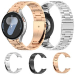 三珠按鈕快拆金屬錶帶，適用於 Samsung Galaxy Watch FE 40mm，適用於 Samsung Galaxy Watch 7 40 / 44mm，適用於 Samsung Galaxy Watch 6 Classic 43 / 47mm，適用於 Samsung Galaxy Watch 6 40 / 44mm，適用於 Samsung Galaxy Watch 5 40 / 44mm