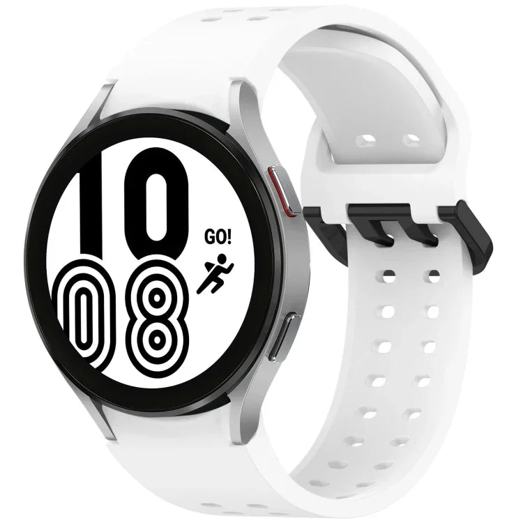 Diplopore 按鈕快拆矽膠錶帶，適用於 Samsung Galaxy Watch 4 40 / 44mm，適用於 Samsung Galaxy Watch 4 Classic 42 / 46mm