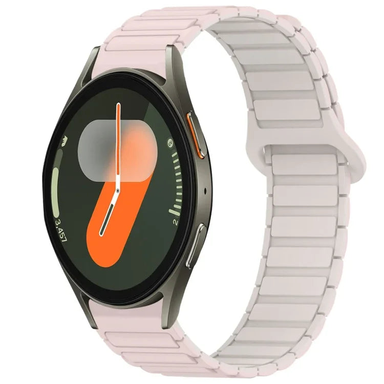 雙色磁扣矽膠錶帶，適用於 Samsung Galaxy Watch 7 40 / 44mm