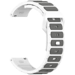 雙色 I 型矽膠錶帶，適用於 Samsung Galaxy Watch 20mm，適用於 Samsung Galaxy Watch 22mm