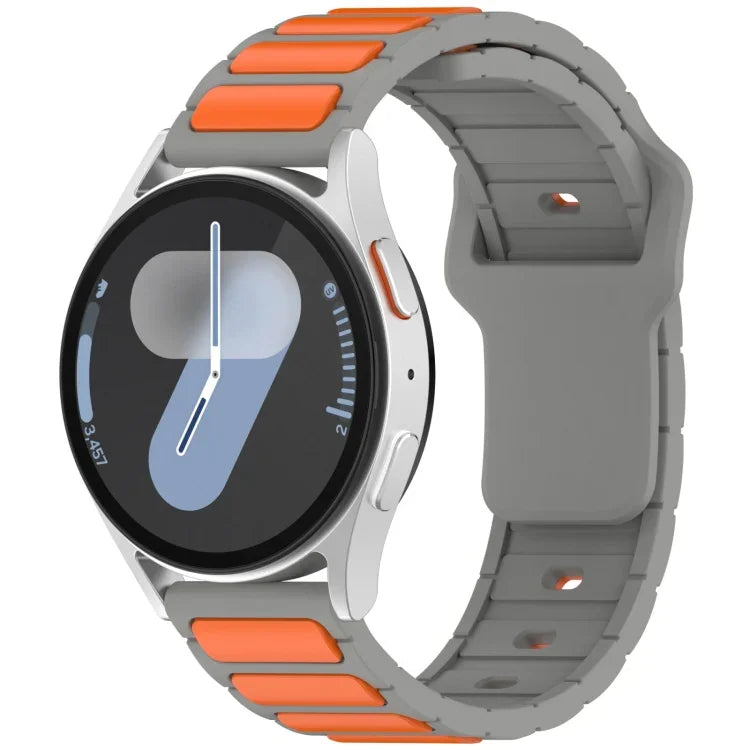雙色 I 型矽膠錶帶，適用於 Samsung Galaxy Watch 20mm，適用於 Samsung Galaxy Watch 22mm