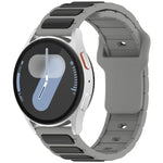 雙色 I 型矽膠錶帶，適用於 Samsung Galaxy Watch 20mm，適用於 Samsung Galaxy Watch 22mm