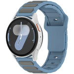 雙色 I 型矽膠錶帶，適用於 Samsung Galaxy Watch 20mm，適用於 Samsung Galaxy Watch 22mm