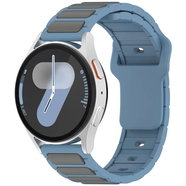 雙色 I 型矽膠錶帶，適用於 Samsung Galaxy Watch 20mm，適用於 Samsung Galaxy Watch 22mm