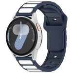 雙色 I 型矽膠錶帶，適用於 Samsung Galaxy Watch 20mm，適用於 Samsung Galaxy Watch 22mm
