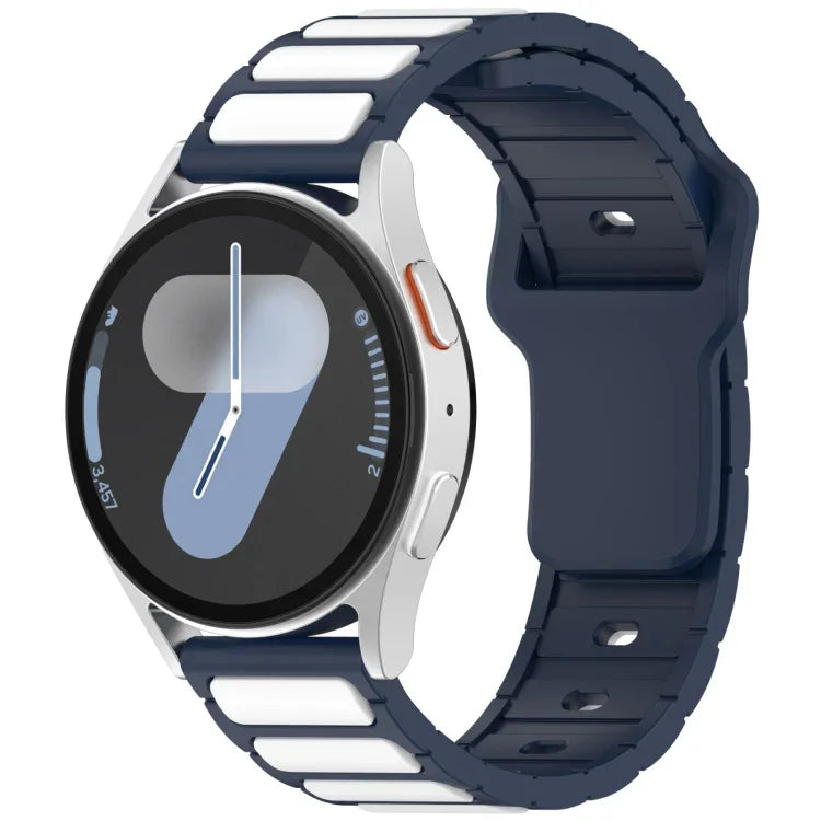 雙色 I 型矽膠錶帶，適用於 Samsung Galaxy Watch 20mm，適用於 Samsung Galaxy Watch 22mm