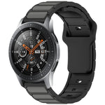 雙色 I 型矽膠錶帶，適用於 Samsung Galaxy Watch 20mm，適用於 Samsung Galaxy Watch 22mm